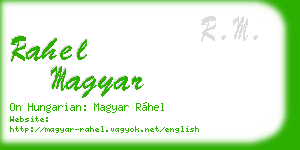 rahel magyar business card